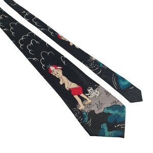 Everyday Beach Boy Puppy Dog Frogs Mens Necktie Tie Designer Accessory Work Gift